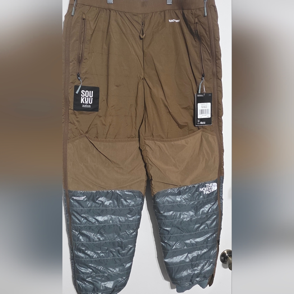 The North Face x Undercover Soukuu 50/50 Down Pant Sepia Brown Grey Men SZ L NWT